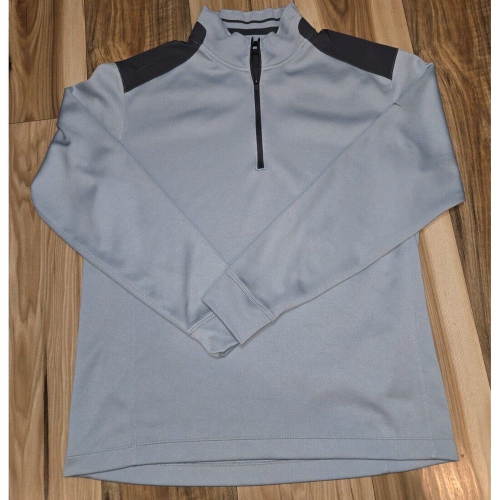 Nike Golf‎ Tour Performance Quarter Zip Pullover Mens Gray Black Lg. Therma Fit